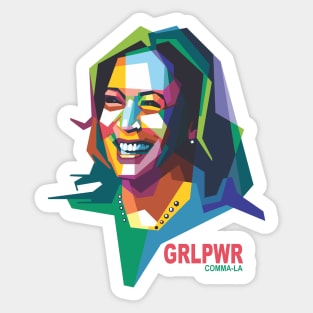 Kamala Harris GRLPWR Sticker